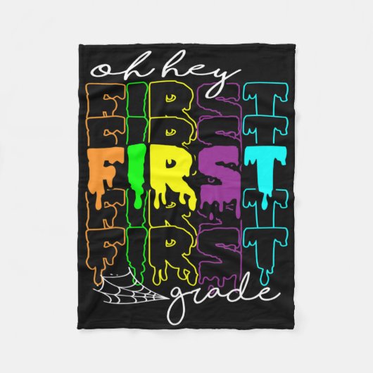 Halloween Costume Oh First Grade Teachers Stud Fleece Deken (Voorkant)