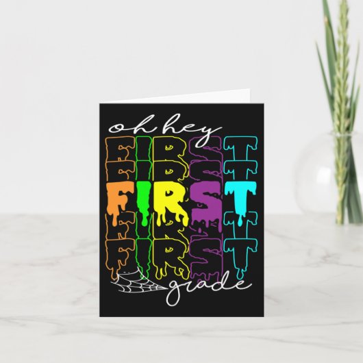 Halloween Costume Oh First Grade Teachers Stud Kaart (Voorkant)