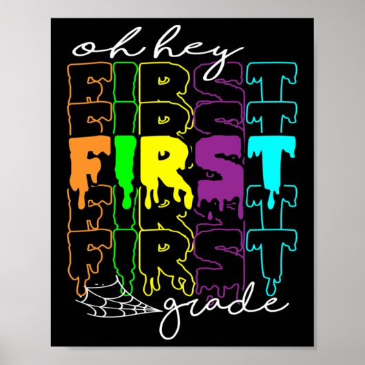 Halloween Costume Oh First Grade Teachers Stud Poster (Voorkant)