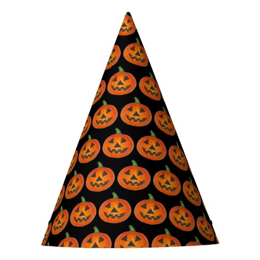 Halloween Costume Oranje Pumpkin Jack o'Lantern Feesthoedjes (Voorkant)