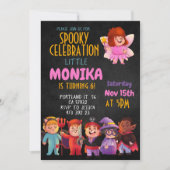Halloween Costume party Birthday Invitation  Kaart (Voorkant)