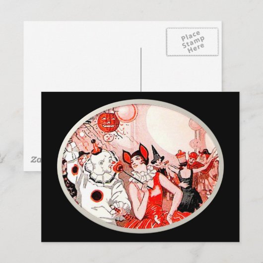 Halloween Costume Party Briefkaart (Voorkant / Achterkant)