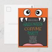 Halloween Costume Party Briefkaart (Voorkant / Achterkant)