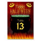 Halloween Costume Party Cauldron Fire Kaart (Voorkant)