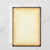 Halloween Costume Party Clothesline-uitnodiging Kaart (Achterkant)