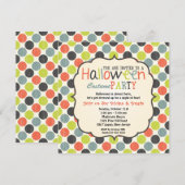 Halloween Costume Party Colorful and Fun Kaart (Voorkant / Achterkant)