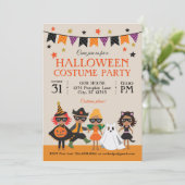  Halloween Costume Party Dark Skin Kaart (Staand voorkant)