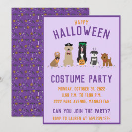 Halloween Costume Party Dogs Kaart