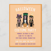 Halloween Costume Party Dogs Uitnodiging Briefkaart (Voorkant)