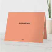 Halloween Costume Party Invitation Kaart (Achterkant)