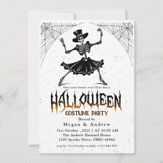 Halloween Costume Party Kaart (Voorkant)