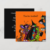 Halloween Costume Party Kaart (Voorkant / Achterkant)