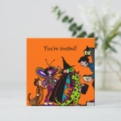 Halloween Costume Party Kaart (Staand voorkant)