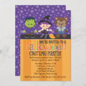 Halloween Costume Party Kaart (Voorkant / Achterkant)