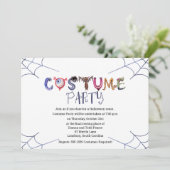 Halloween Costume Party Kaart (Staand voorkant)