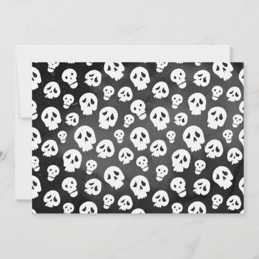 Halloween Costume Party Kaart (Achterkant)