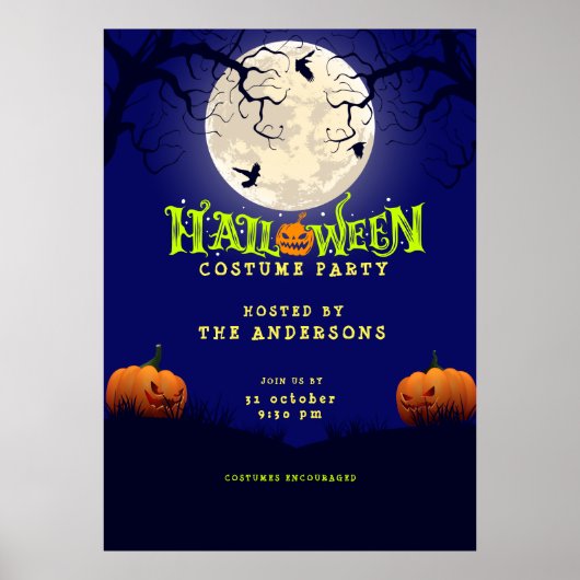 Halloween Costume Party Poster (Voorkant)