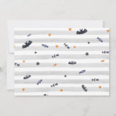 Halloween Costume Party Pumpkin Bats Kaart (Achterkant)