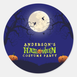 Halloween Costume Party Ronde Sticker