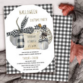 Halloween Costume Party Rustic Farmhouse Pumpkins Kaart