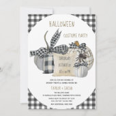 Halloween Costume Party Rustic Farmhouse Pumpkins Kaart (Voorkant)