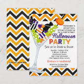 Halloween Costume Party Snoepjes Cocktail Kaart (Voorkant / Achterkant)