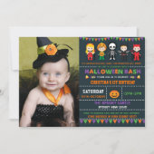 Halloween Costume Party Spooky Kids Birthday Party Kaart (Voorkant)