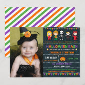 Halloween Costume Party Spooky Kids Birthday Party Kaart (Voorkant / Achterkant)