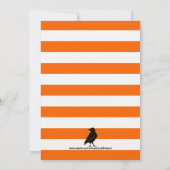 Halloween Costume Party SpookyHalloween Typografie Kaart (Achterkant)