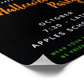 Halloween costume party thema event boomstam of tr poster (Hoek)