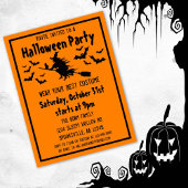 Halloween Costume Party Uitnodiging Briefkaart