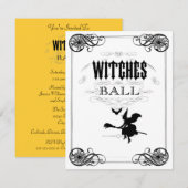 Halloween Costume Party Witch's Ball Kaart (Voorkant / Achterkant)