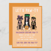 Halloween Costume Pawty Dogs Kaart (Voorkant / Achterkant)