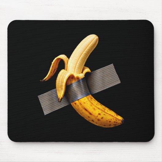 Halloween Costume Peeled Banana Funny Duct Tape Ba Muismat (Voorkant)