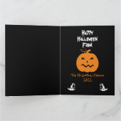 Halloween Costume Personalized Photo Holiday Card Kaart (Binnen)