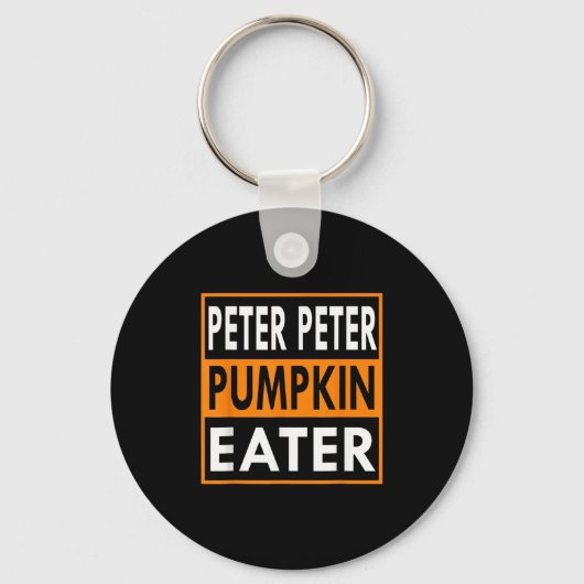 Halloween Costume Peter Pumpkin Eater  Sleutelhanger (Voorkant)