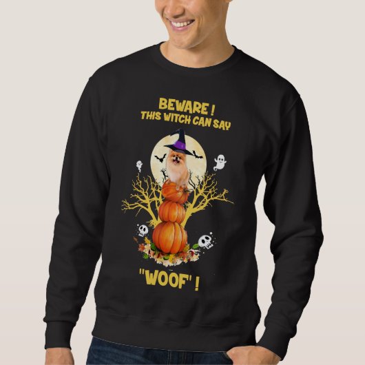 Halloween Costume Pomeranian Funny Trui (Voorkant)
