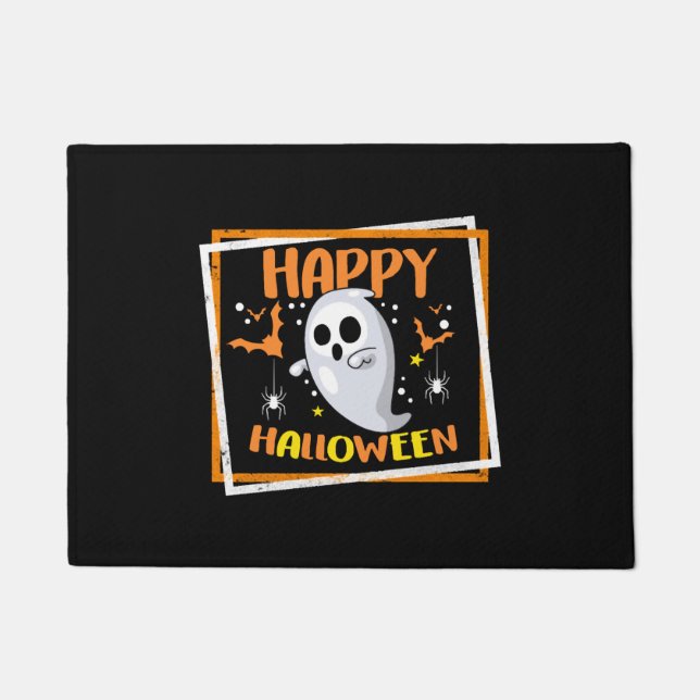 Halloween Costume Shirt, Happy Halloween Ghost Deurmat (Voorkant)