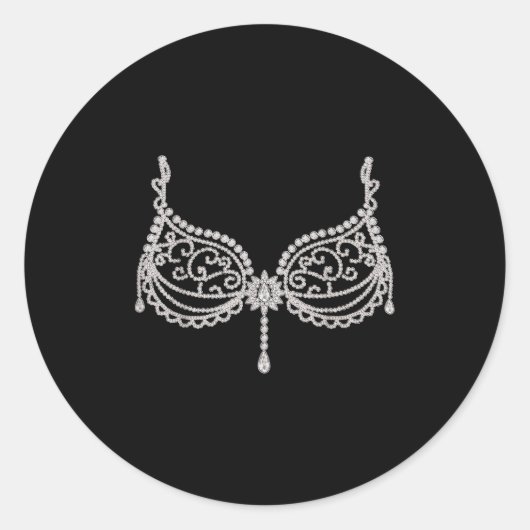 Halloween Costume Show Girl  Ronde Sticker (Voorkant)