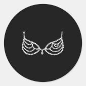 Halloween Costume Show Girl  Ronde Sticker (Voorkant)