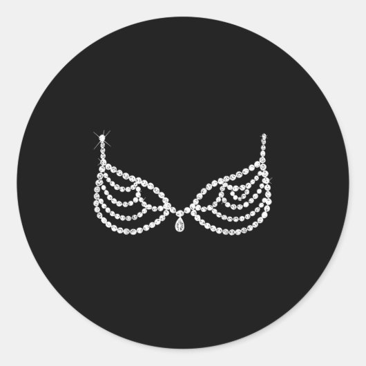 Halloween Costume Show Girl  Ronde Sticker (Voorkant)