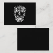 Halloween Costume Skull Rottweiler Hondenliefhebbe Visitekaartje (Voorkant / Achterkant)