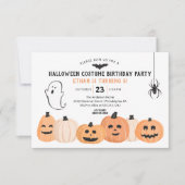 Halloween Costume Spooky Birthday Party Kaart (Voorkant)