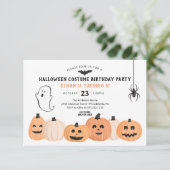Halloween Costume Spooky Birthday Party Kaart (Staand voorkant)
