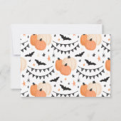 Halloween Costume Spooky Birthday Party Kaart (Achterkant)