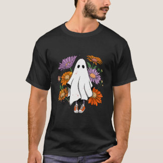  Halloween Costume Spooky Retro Cute Floral T-shirt