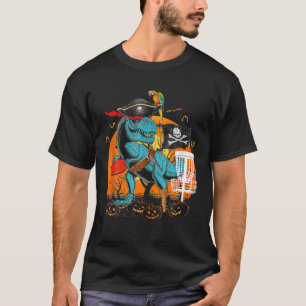Halloween Costume Spooky Season Dinosaur Funny Pir T-shirt