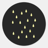 Halloween Costume Strawberry Seed Pattern Funny La Ronde Sticker (Voorkant)