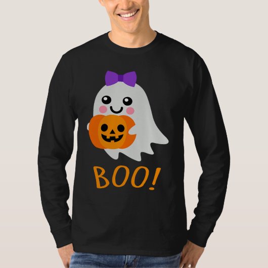 Halloween Costume  Sweet Ghost Jack o Lantern T-shirt (Voorkant)