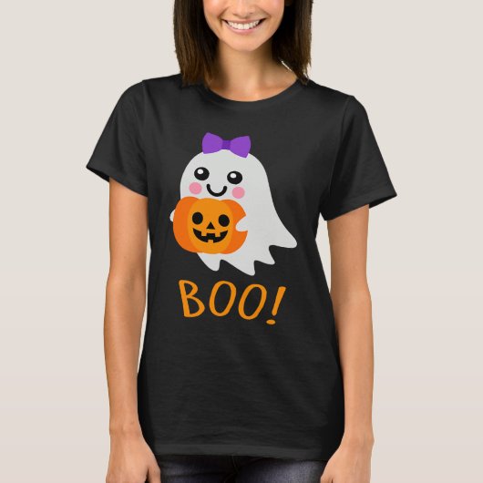 Halloween Costume Sweet Ghost Jack o Lantern T-shirt (Voorkant)